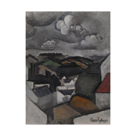 La Fresnaye 'Landscape With A Village' Canvas Art,35x47